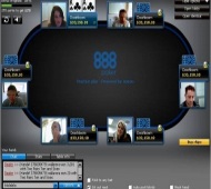 888Poker cam table