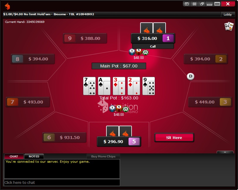 Ignition Poker table Ignition Poker table